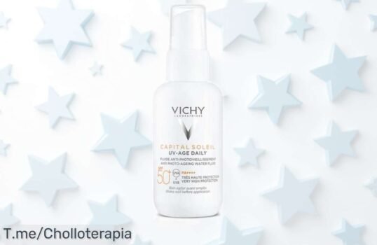 Protector solar facial Vichy Capital Soleil SPF50 con precio rebajado, máxima protección contra el sol y agua para lucir piel perfecta todo el día; corre que esta oferta limitada es un super chollo que desaparece rápido