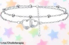 Pulsera doble de plata 925 con circonita Micory rebajada, un diseño que une para siempre y brilla como nada más; aprovecha este ofertón único antes de que desaparezca ¡Corre que vuelan!