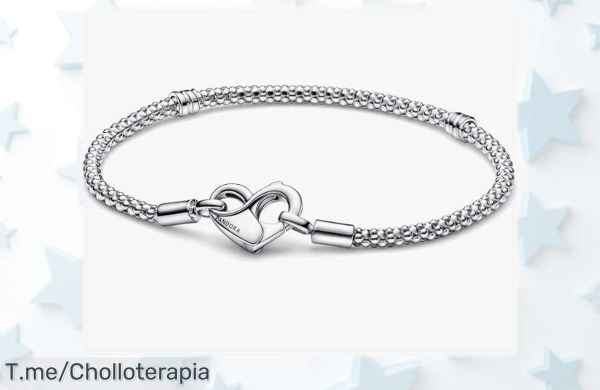 Pulsera para mujer Pandora en plata 925 con diseño único y un precio rebajado que no verás dos veces, una oportunidad brutal para lucir elegante y a la moda ¡elige tu talla ya antes de que se agoten!