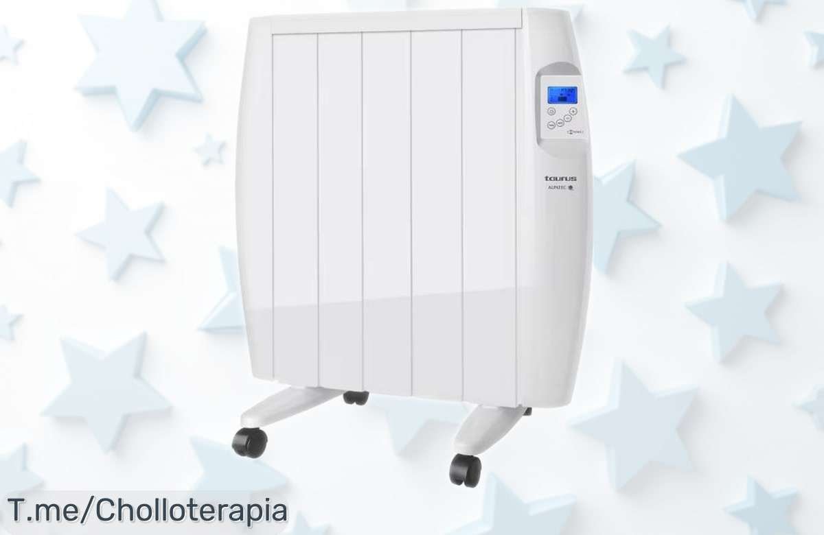 Radiador eléctrico malbork connect taurus de acero con cable extra largo, potencia ajustable y precio rebajado a loca velocidad, aprovecha este super chollo que vuela porque la oferta termina pronto ¡dale calor ya!