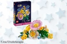 Ramillete de flores LEGO Botanicals 10347 con margaritas y tulipanes montaje creativo precio rebajado un ofertón que no puedes dejar pasar ¡hazte ya con este super chollo antes que se acabe!