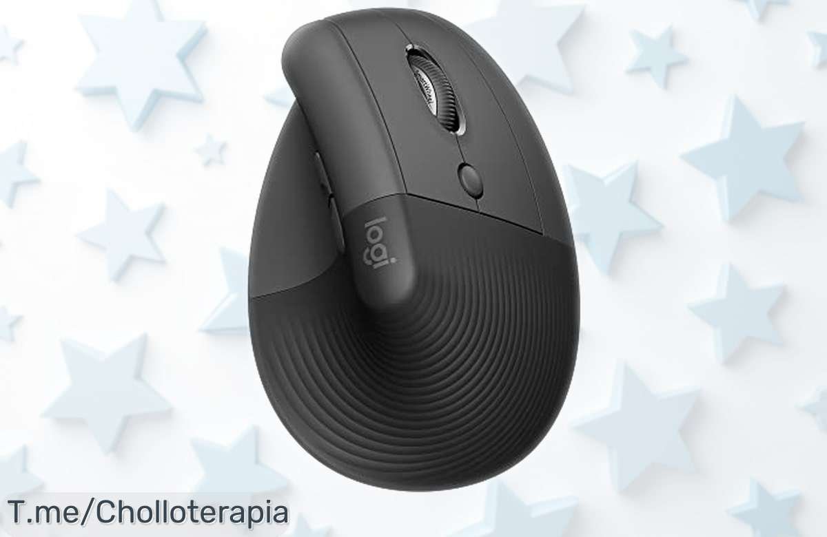 Ratón ergonómico vertical Logitech Lift con clics silenciosos y conexión inalámbrica, batería hasta 2 años en oferta con precio rebajado para que no pierdas este super chollo ¡corre que vuelan!