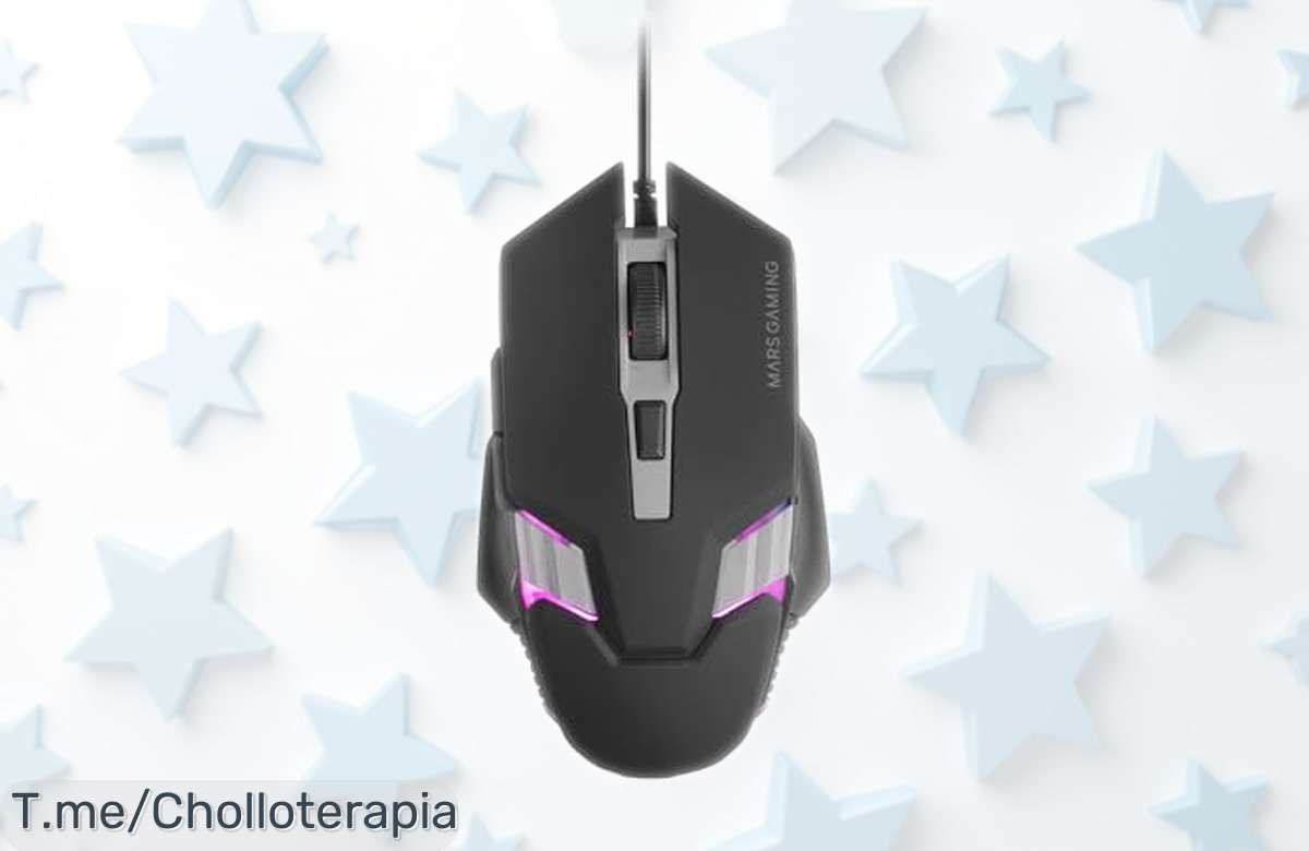 Ratón gaming Mars Gaming MM024 con sensor 4000 dpi y RGB flow a precio rebajado, domina tus partidas cambiando DPI al vuelo ¡Oferta limitada que vuela!