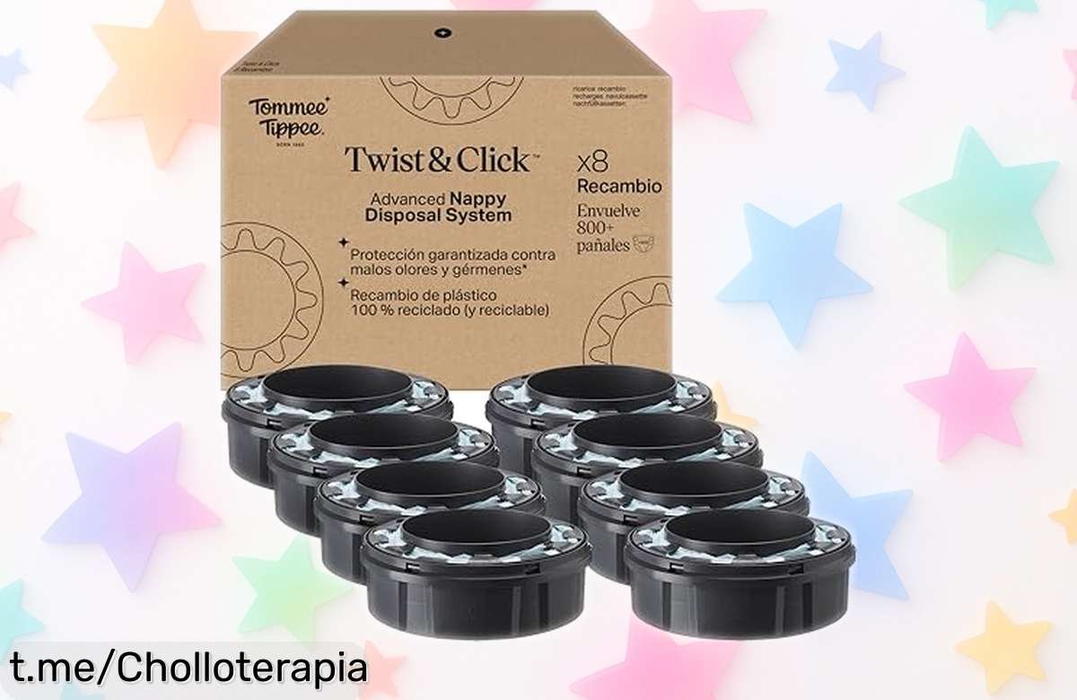 Recambios originales Twist and Click para Tommee Tippee 8 unidades a precio rebajado olvídate del mal olor rápido y fácil consigue ya este super chollo antes de que se agoten