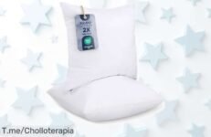 Relleno de cojín 40x40 cm Utopia Bedding que no se aplasta ni pierde forma con descuento brutal, lleva 2 unidades al vacío para ahorrar espacio, precio rebajado irrepetible ¡corre antes que vuelen!