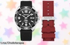Reloj analógico Timberland TDWGN0010001 con diseño robusto de acero 44 mm, resistente al agua y a precio rebajado que no vas a creer, súper chollo por tiempo limitado ¡no lo dejes escapar y llévatelo ya!