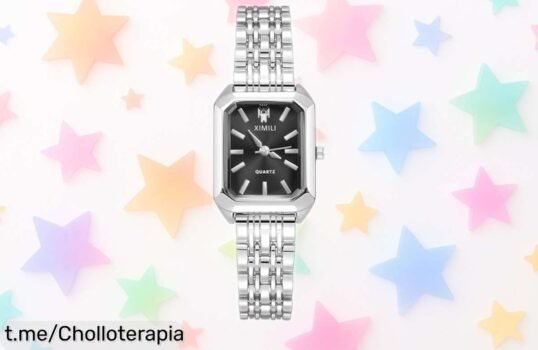 Reloj analógico para mujer Offcup con correa de acero, diseño clásico y moderno, rebajado a un precio brutal que no vas a ver dos veces; estilo único y ajuste perfecto ¡hazte ya con el tuyo antes de que vuelen!
