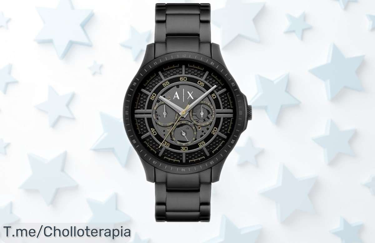 Reloj de hombre Armani Exchange diseño moderno caja grande multifunción resistencia al agua ¡precio rebajado brutal que no durará mucho! Aprovecha ya este ofertón y presume estilo sin vaciar el bolsillo.