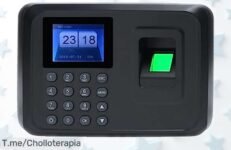Reloj fichar empleados Bisofice con huella y contraseña ultra rápido sin internet a precio rebajado para llevar control fácil seguro no pierdas este super chollo que se agota ya