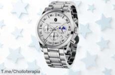 Reloj hombre Benyar con cronógrafo y batería 3 años, luz y resistencia al agua, precio rebajado por tiempo limitado ¡Corre antes de que se acaben estas unidades super chollo que vuela!