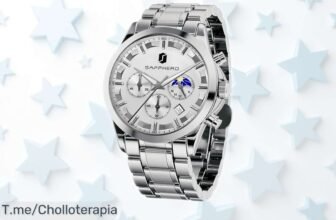 Reloj hombre Benyar con cronógrafo y batería 3 años, luz y resistencia al agua, precio rebajado por tiempo limitado ¡Corre antes de que se acaben estas unidades super chollo que vuela!