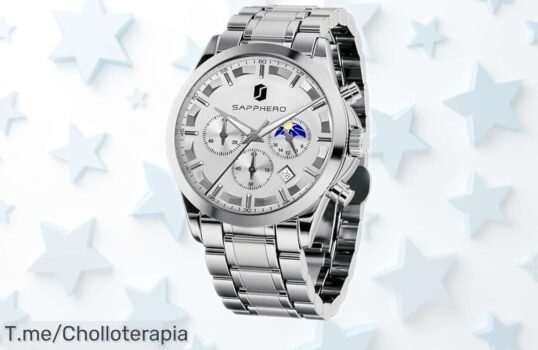 Reloj hombre Benyar con cronógrafo y batería 3 años, luz y resistencia al agua, precio rebajado por tiempo limitado ¡Corre antes de que se acaben estas unidades super chollo que vuela!