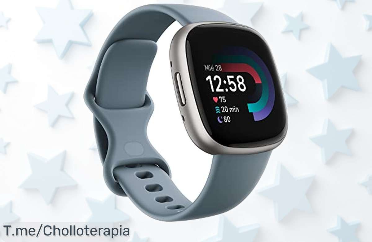 Reloj inteligente Fitbit Versa 4 azul con batería de más de 6 días y sumergible hasta 50 metros ahora rebajado en un super chollo que no puedes dejar escapar ¡tiempo limitado!