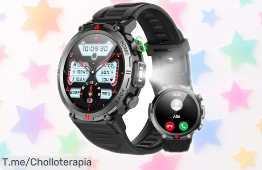 Reloj inteligente IFMDA con pulsómetro y linterna LED real, más de 100 modos deportivos en una caída de precio nunca vista ¡Corre que vuelan estas unidades rebajadas!