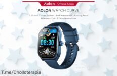 Reloj inteligente KHwatch con pantalla curva de 2,01” para deporte y vida activa diseño resistente al agua, ¡rebajado un precio loco que vuela en tiempo limitado no lo dejes escapar!