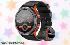 Reloj inteligente OUKITEL para hombre con pantalla AMOLED y llamadas Bluetooth en precio de ganga súper rebajado, incluye análisis completo del cuerpo y más de 100 deportes ¡No lo pienses que vuelan las unidades!