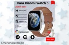 Reloj inteligente Xiaomi 5 con pantalla HD AMOLED y más de 100 modos deportivos, precio rebajado que no verás dos veces ¡corre antes que se agote este ofertón exclusivo!