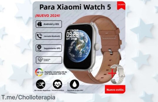 Reloj inteligente Xiaomi 5 con pantalla HD AMOLED y monitor cardíaco, 100+ modos deportivos y llamadas Bluetooth a un precio rebajado que vuela ¡no dejes pasar este super chollo por tiempo limitado!