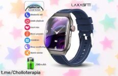 Reloj inteligente para mujer LAXASFIT con pantalla curva AMOLED HD y llamadas Bluetooth 53 a precio muy bajo, descuento brutal y oferta limitada ¡aprovecha este super chollo antes de que desaparezca!