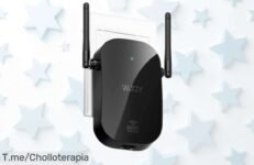 Repetidor WiFi 1200Mbps con pantalla LED que atraviesa paredes y conecta todos tus dispositivos sin cortes, precio rebajado solo por tiempo limitado ¡aprovecha este super chollo antes de que desaparezca!