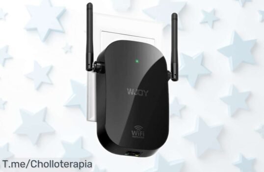 Repetidor WiFi 1200Mbps con pantalla LED que atraviesa paredes y conecta todos tus dispositivos sin cortes, precio rebajado solo por tiempo limitado ¡aprovecha este super chollo antes de que desaparezca!