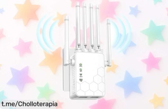 Repetidor WiFi con 6 antenas para conectar hasta 45 dispositivos sin cortes y cubrir más de 900 m², ahora rebajado con un precio de ganga que no durará mucho ¡Date prisa antes que desaparezca!