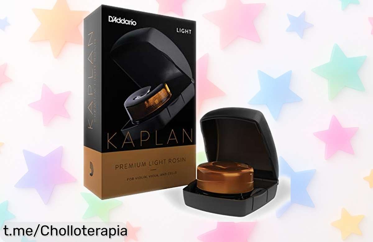 Resina clara D’Addario Kaplan para violín, viola y chelo con estuche práctico a precio rebajadísimo para que tu instrumento suene como nunca antes ¡Corre que vuelan estas unidades!