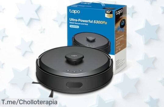 Robot aspirador Tapo RV30 MAX con succión brutal 5300Pa y doble navegación avanzada, precio rebajado que vuela ¡No pierdas este ofertón limitado para limpiar sin esfuerzo y detallazo en casa!