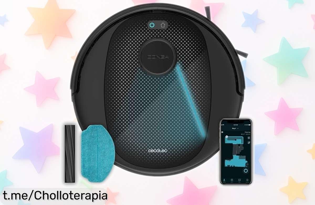 Robot aspirador y friegasuelos Conga 7690 Immortal MAX con navegación láser y mega autonomía, ¡con un precio rebajado que vuela! Casa limpia sin esfuerzo, no dejes escapar este ofertón único por tiempo limitado.