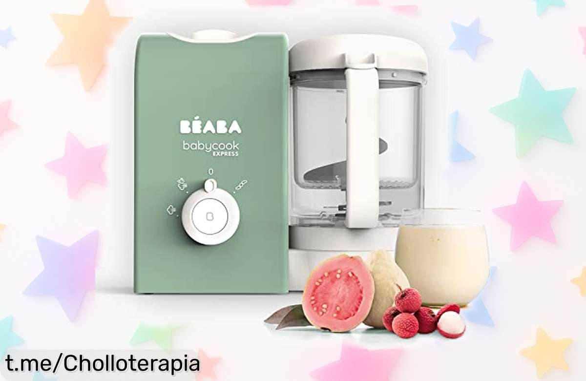 Robot bebé 4 en 1 BEABA Babycook Express con cocción rápida y mezcla perfecta, a precio rebajado que no verás otra vez corre ya que vuelan las unidades ¡No dejes perder este super chollo!