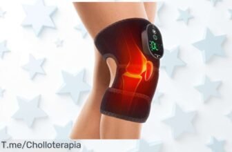 Rodillera de calentamiento recargable con 6 niveles y temporizador que alivia rápido sin cables precio rebajado por tiempo limitado un ofertón único para cuidar tus rodillas ya mismo