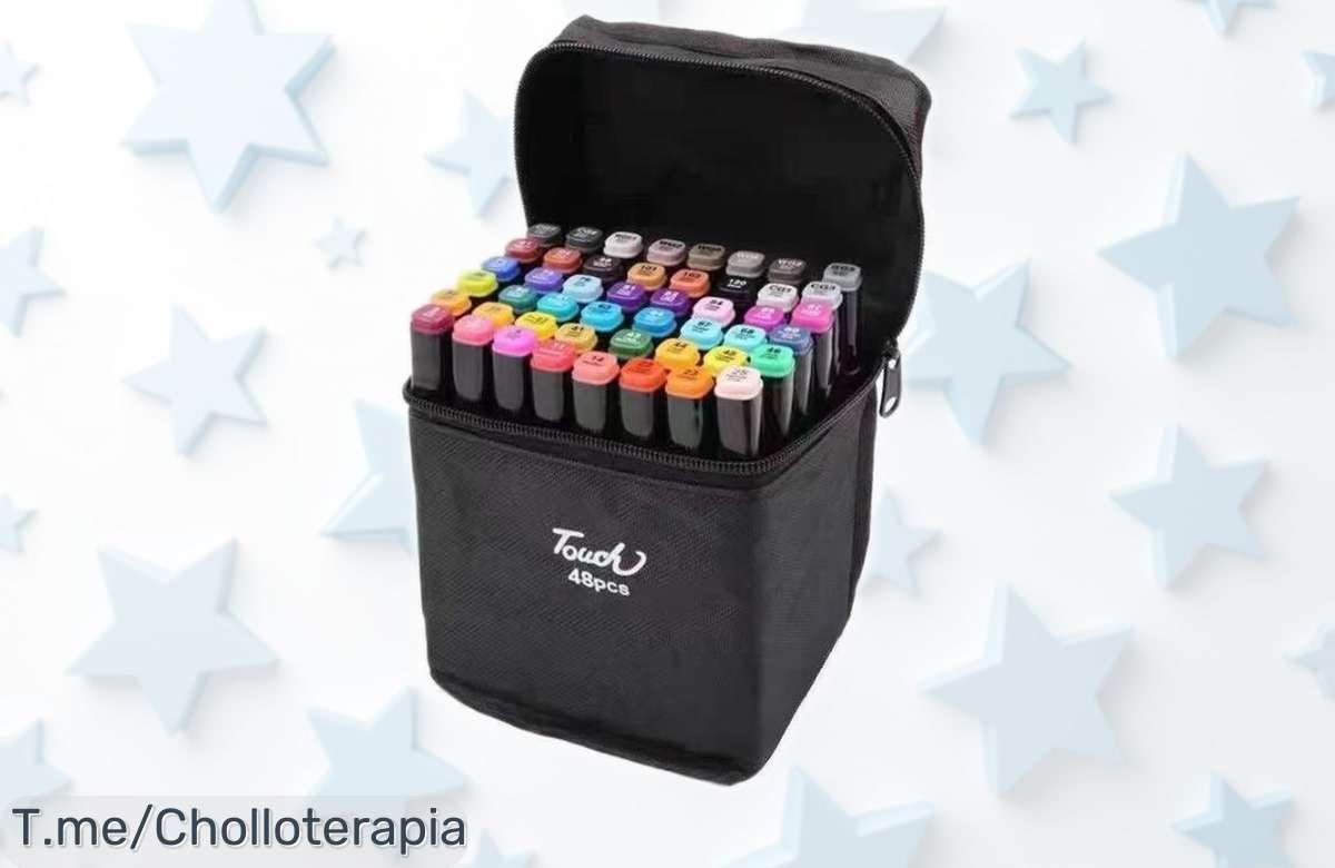 Rotuladores Art Markers doble punta con 60 colores, súper chollazo rebajado que no puedes dejar pasar para crear obras únicas; ¡corre que vuelan y marca la diferencia ya!