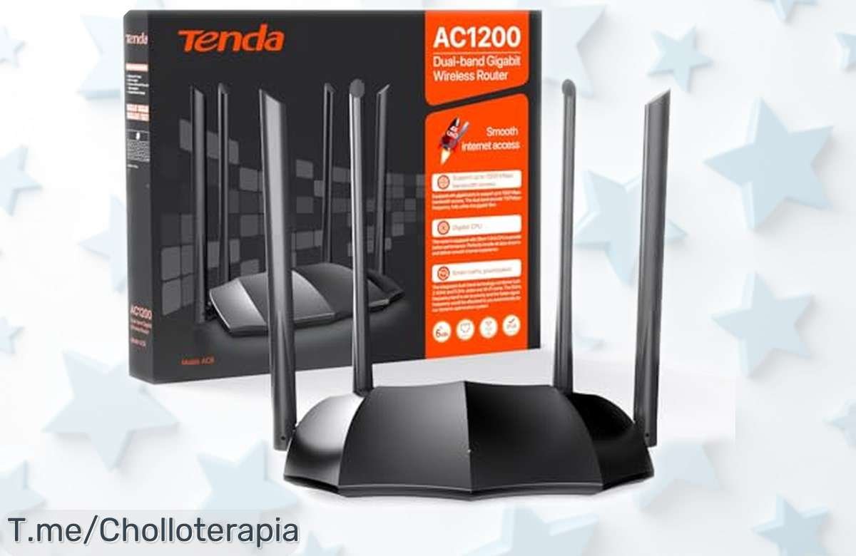 Router WiFi AC8 doble banda con 4 antenas potentes ahora a precio rebajado sin igual para que navegues y juegues sin pausas corre rápido antes de que se acabe esta oportunidad única