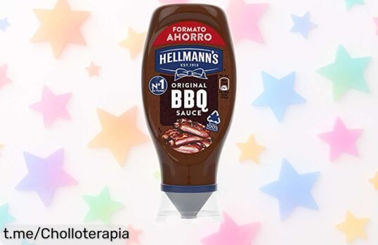 Salsa barbacoa Hellmann’s 430 ml con sabor auténtico rebajada: ¡el super chollo que tus costillas y alitas estaban esperando, pero solo por tiempo limitado!