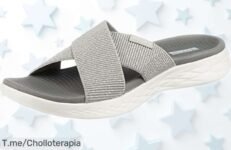 Sandalias Skechers ONTHEGO 600 Glistening para mujer con suela antideslizante y ajuste seguro precio rebajado un ofertón único que vuela aprovecha ya antes de que se agoten