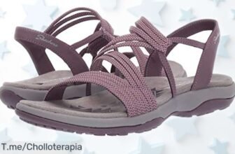 Sandalias Skechers Reggae Slim de mujer con punta abierta, diseño único y precio rebajado irresistible: ¡super oferta limitada que vuela!