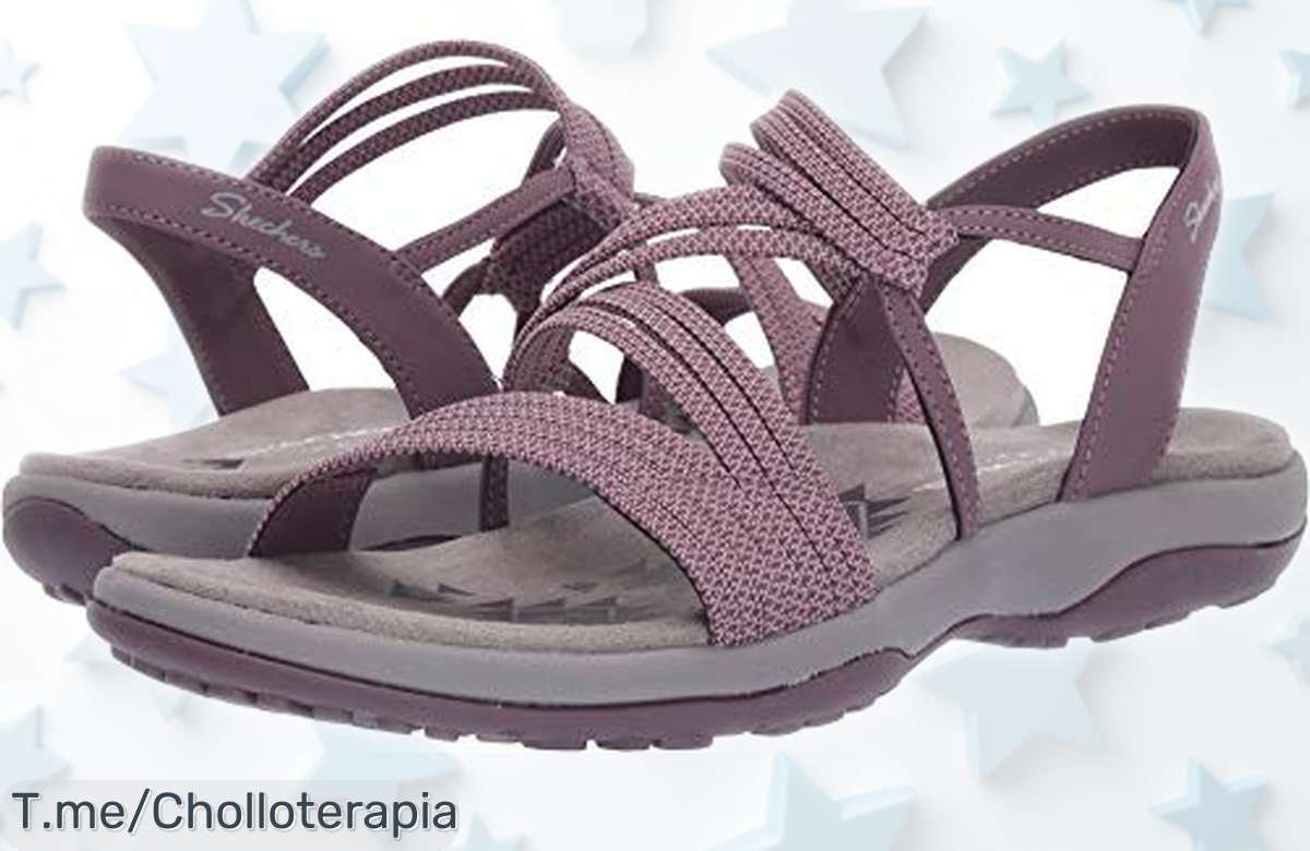 Sandalias Skechers Reggae Slim de mujer con punta abierta, diseño único y precio rebajado irresistible: ¡super oferta limitada que vuela!