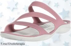 Sandalias deportivas Crocs Swiftwater para mujer resistentes al agua y con correas súper fáciles, rebajadas en un super chollo que se agota ya ¡Consíguelas antes de que vuelva a subir el precio!
