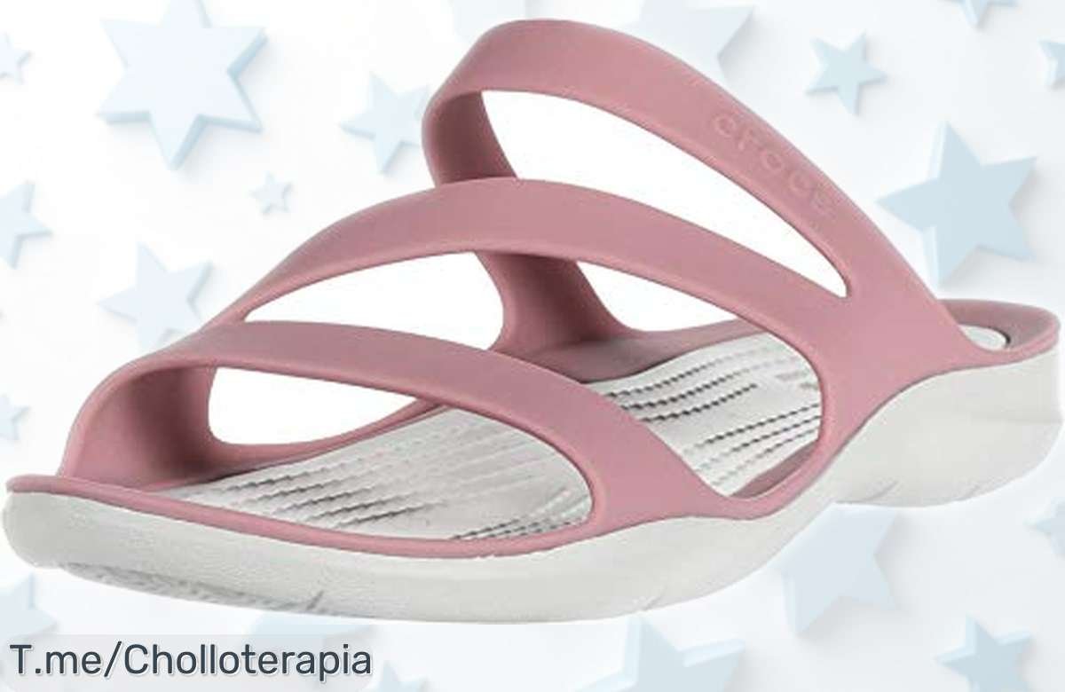 Sandalias deportivas Crocs Swiftwater para mujer resistentes al agua y con correas súper fáciles, rebajadas en un super chollo que se agota ya ¡Consíguelas antes de que vuelva a subir el precio!