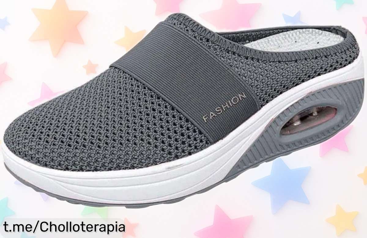 Sandalias sin cordones con suela gruesa y soporte arco para mujer, perfectas para verano y con un precio rebajado que no creerás, ¡corre que vuelan este super chollo único por tiempo limitado!