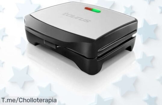 Sandwichera Taurus Miami Premium con 900W y placas antiadherentes desmontables rebajada de precio para que prepares sándwiches, grill o gofres en un instante corre que esta oferta limitada vuela