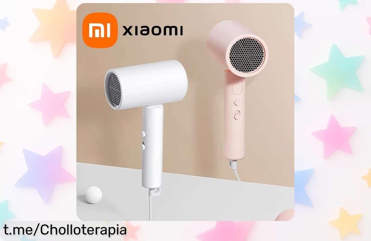 Secador de pelo portátil Xiaomi Mijia H101 con 1600W y 50 millones de iones negativos en precio rebajado para un secado rápido y profesional, super chollo que no puedes dejar escapar ¡Solo por tiempo limitado!