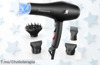 Secador profesional Dekuri con tecnología iónica para un pelo sin encrespamiento y brillo intenso chollazo instantáneo precio rebajado que no durará mucho ¡hazlo tuyo ya antes de que se escape esta oportunidad!