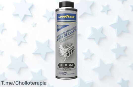 Sellador y reparador de junta de culata Goodyear con precio rebajado, la solución infalible para cerrar fugas difíciles y cuidar el motor ¡Date prisa que esta súper oferta no dura!
