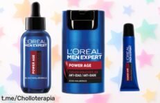 Sérum hialurónico L’Oréal Men Expert Power Age con crema hidratante y contorno de ojos regalo, precio rebajado que no dura para siempre ¡corre por tu super chollo antiedad ahora!