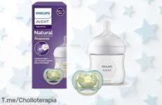 Set de regalo para bebés Philips Avent con biberón antiderrame y chupete Ultra Air rebajado a un precio loco, ¡solo pocas unidades! Disfruta sin cólicos ni escapes, aprovecha este super chollo antes que se agote