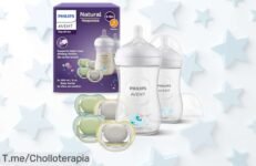 Set regalo para bebés Philips Avent natural response con biberones y chupetes ultra air a precio rebajado: controla las tomas sin cólicos ni irritaciones, oferta limitada que vuelan ¡hazte ya con este super chollo!