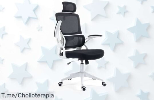 Silla de oficina ergonómica con reposacabezas Lotus: confort total y soporte lumbar que cuidan tu espalda, ruedas silenciosas para un movimiento fluido ¡Precio rebajado en un super chollo que desaparece volando! Aprovecha ya esta ocasión única