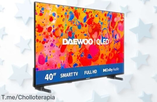 Smart TV Daewoo 40DM65QV QLED de 40” con Full HD y sonido Dolby, calidad brutal a un precio rebajado que no vas a creer: aprovecha ya este super chollo antes de que se agote, ¡una oferta temporal difícil de encontrar!