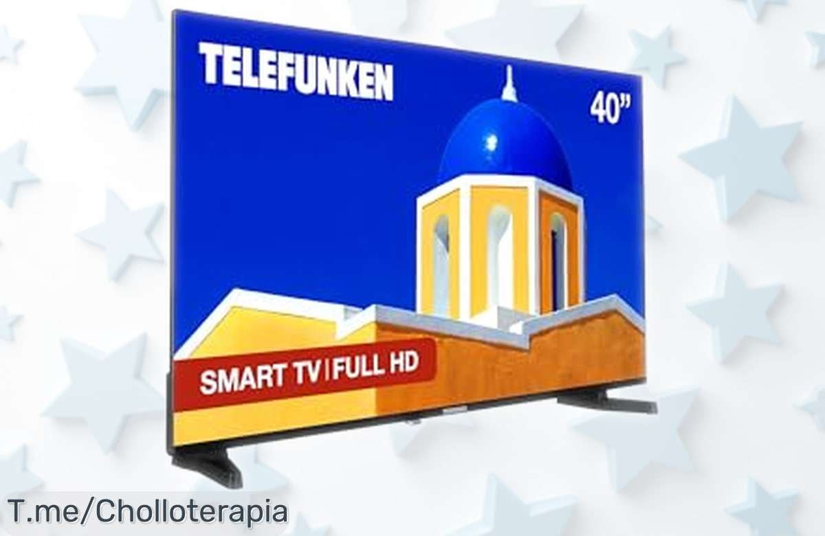 Smart TV Telefunken 40DTFV735 de 40’’ Full HD con HDR y sonido Dolby a precio rebajado ¡Disfruta imagen brutal y diseño sin marcos, corre que quedan pocas unidades para este ofertón irrepetible!
